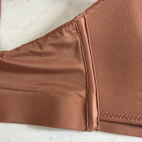 Soma 38 C Enbliss Luxe Plunge Bralette Bra rose wireless lace j hook 38C - Picture 8 of 11